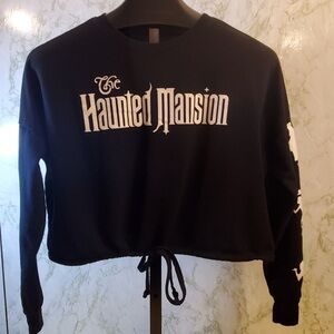 Haunted mansion draw string crop top